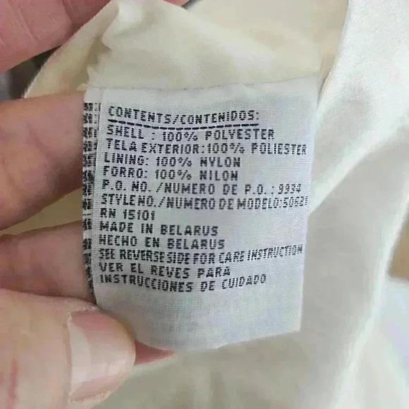 Vintage Current Seen White Hoodie Button Windbreaker Women's M - Picture 9 of 10